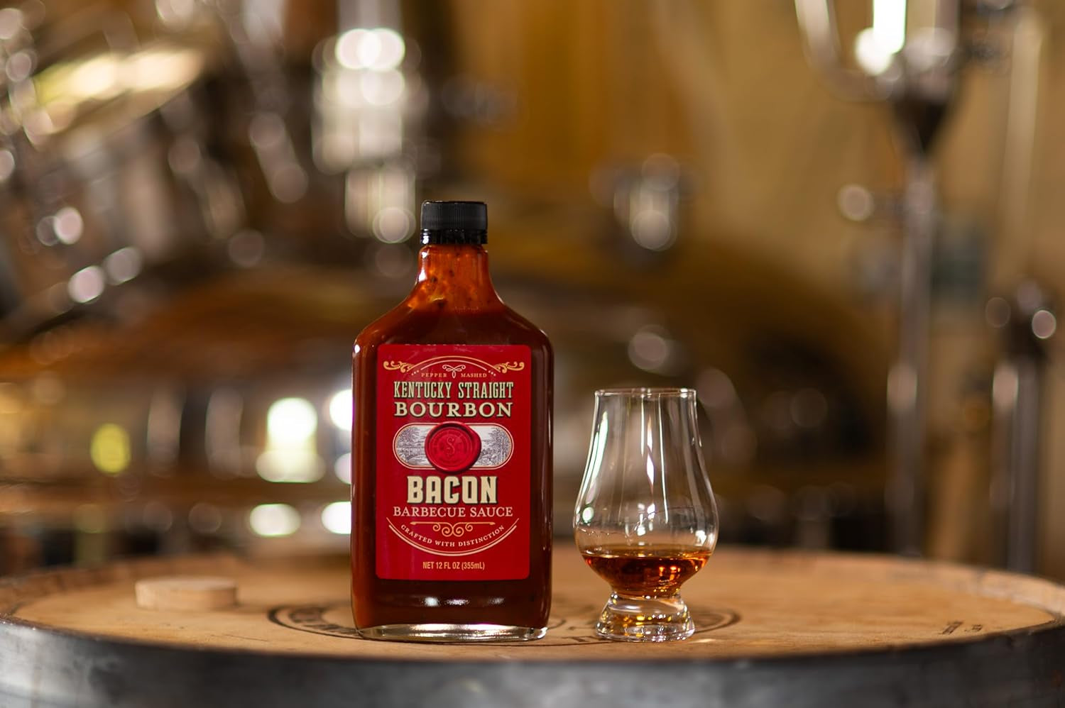 Kentucky Straight Bourbon Barbecue Sauce Bacon | | Perfect for Grilling | Condiment for Chicken. Ribs. Veggies | Rich & Savory Flavor | 12 Fl Oz - Image 2