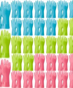 36 Pair Reusable Household Gloves Rubber Dishwashing Gloves Long Kitchen Cleaning Gloves for Dishes Cleaning Gardening