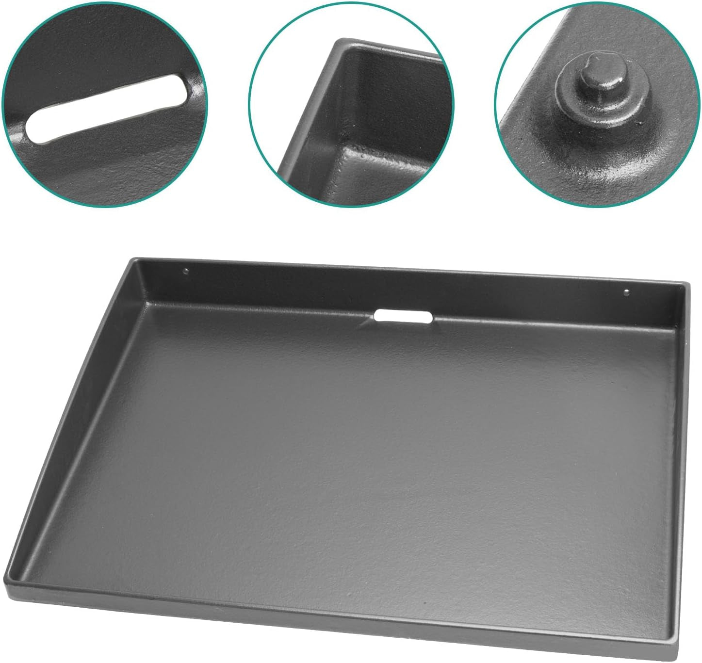 Flat Top Grill Griddle with Accessories Kit for Blackstone 22 Inch Table Top Griddle. Heavy Duty Cast Iron. Compatible with Camping and Outdoor Cooking - Image 3