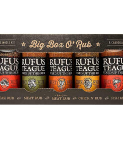 Rufus Teague - Big Box O' Rub Variety Pack - Premium BBQ Rub - 5 Bottles