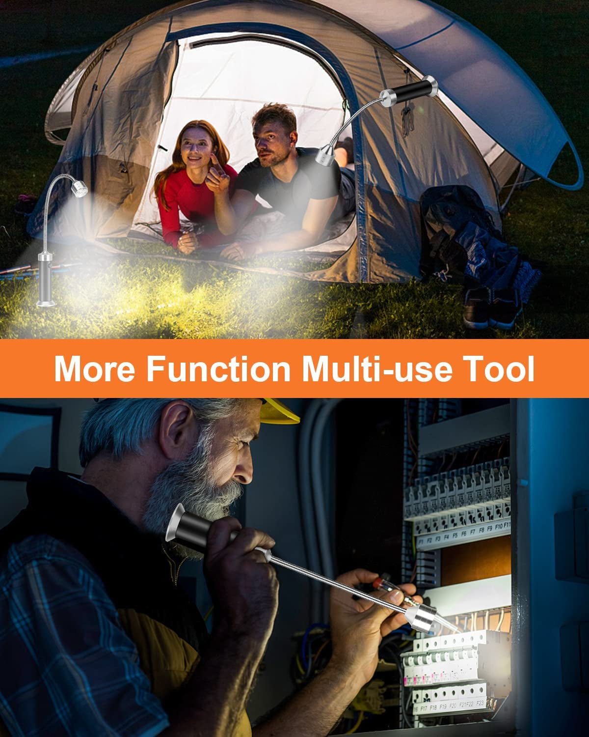 Grill Light BBQ Grilling Accessories: Unique Christmas Gifts for Men Dads Husbands Grandpas. Cool Gadgets Tools Grilliing Barbecue Supplies Stocking Stuffers. Bright Magnetic LED BBQ Lights. 2 Pack - Image 7