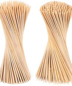 400 Pack 12 Inch Natural Bamboo Wood Barbecue Skewers for Grilling. Kabob. Fruit. Appetizer. Cocktail. Sausage. Chocolate Fountain. BBQ Sticks. (Φ=4Mm)