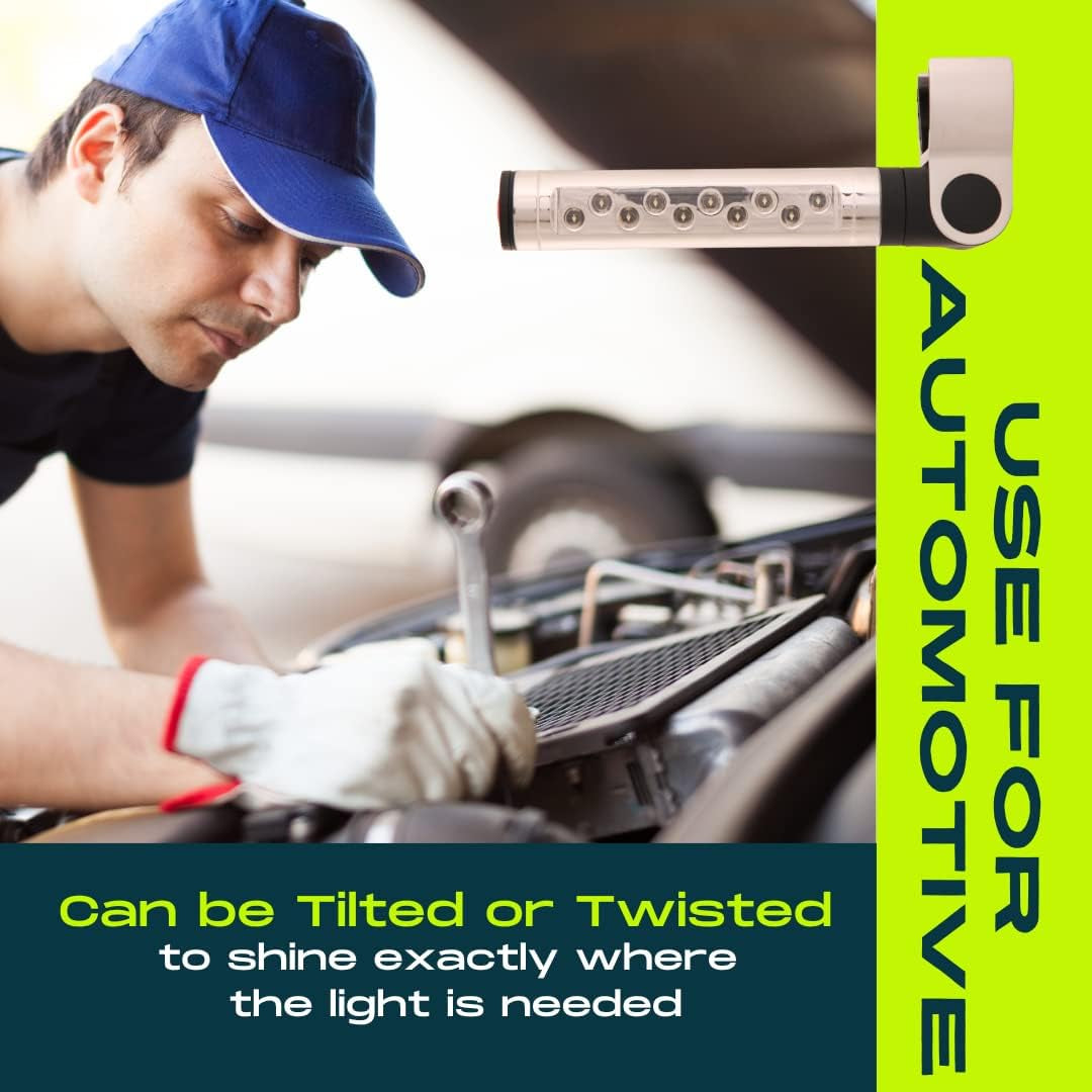 Barbecue Grill Light BBQ Grill Light- Battery Operated LED BBQ Light Aluminum Clamp Barbeque Grill Lights - Grill Lights for Outdoor Grill or Smoker - the Best BBQ Grill Accessories - BBQ Light - Image 8