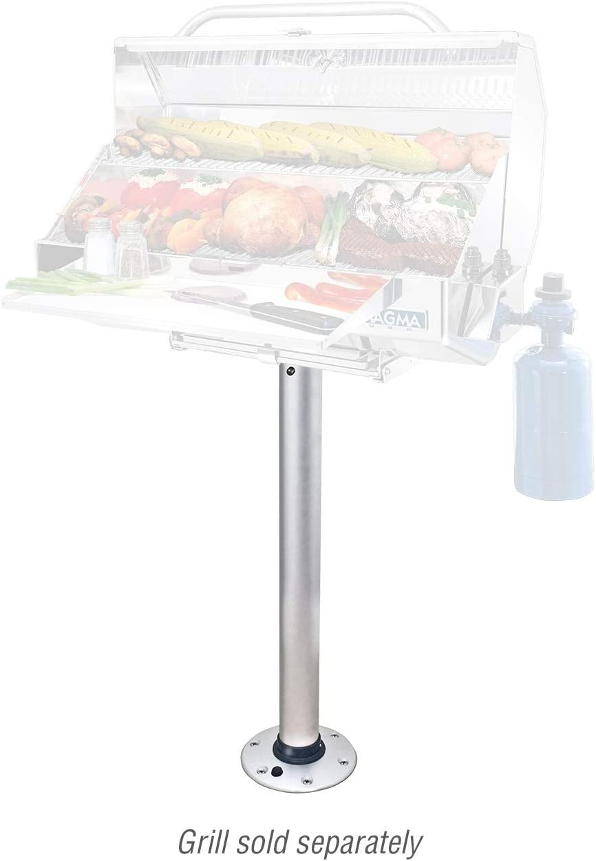 Products. Double Locking Stowable Pedestal Mount. T10-185. Silver. One Size - Image 2