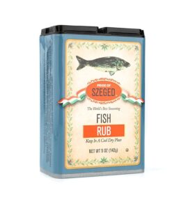 Pride of Szeged Fish Rub. Seafood Herb Seasoning Spice Mix. 5Oz. Tin (142G). 1-Count
