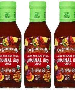Organicville Original BBQ Sauce - Barbeque Sauce. Sweet. Smoky Flavor. Gluten Free. Vegan. Organic. Non-Gmo. Vegan Barbeque Sauce. Gluten Free Barbeque Sauce. Made with Agave Nectar - 14 Oz. 3-Pack