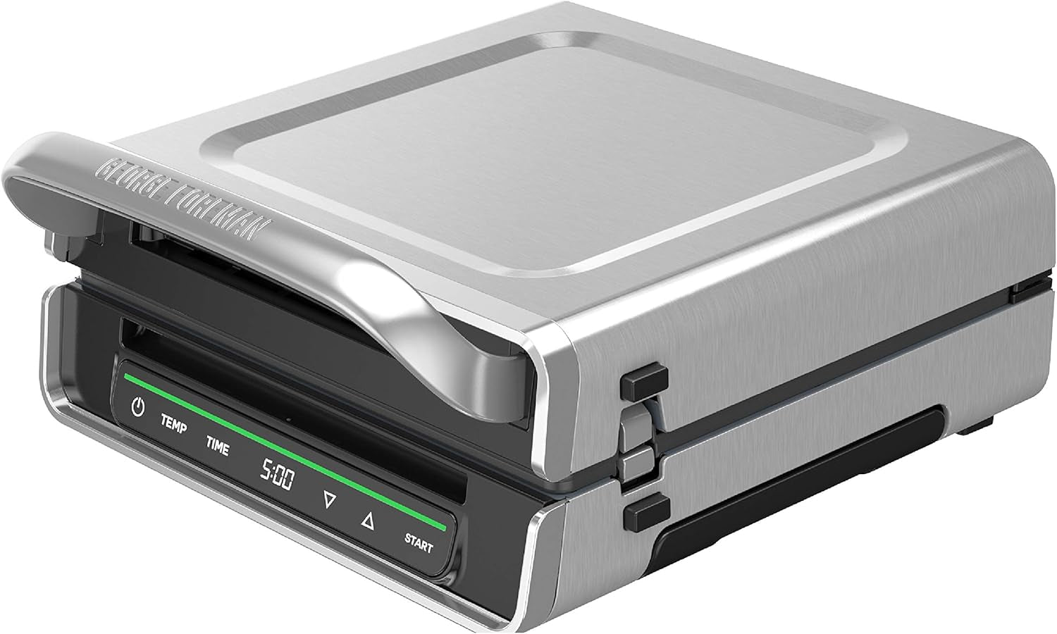 George Foreman Family Size (4-6 Servings). GRD6090B Smokeless-Digital Smart Select. Stainless Steel - Image 9