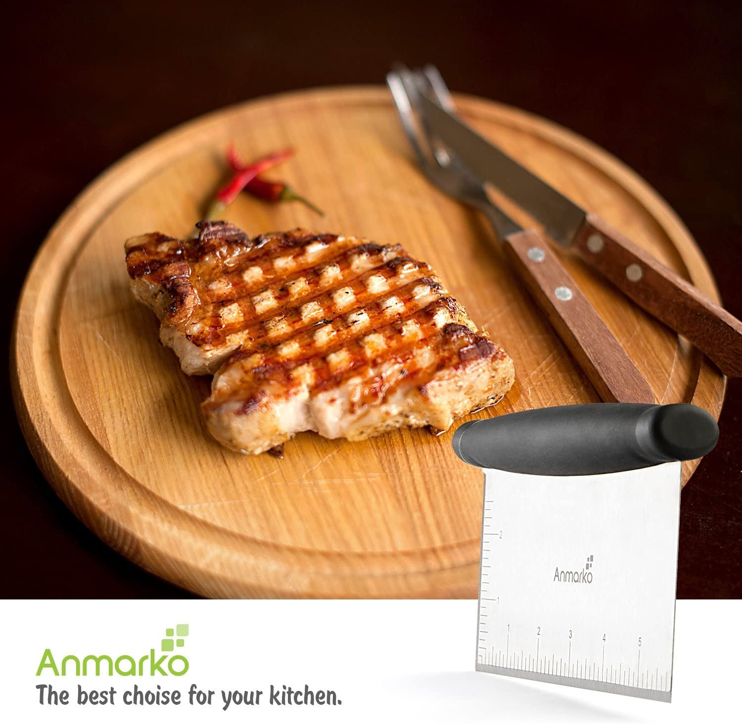 Metal Spatula Griddle Accessories Set - Griddle Scraper Flat Spatula Pancake Flipper Hamburger Turner - Metal Utensil Great for BBQ Grill Flat Top Cast Iron Griddle - Commercial Grade - Image 7