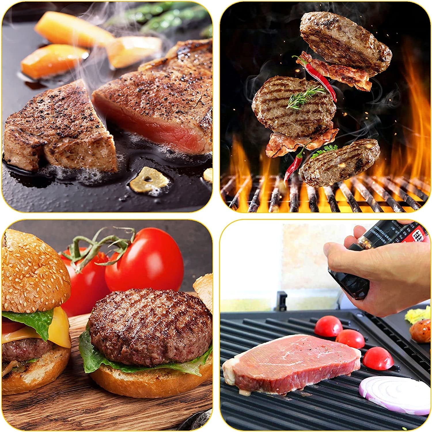 EPPARN Enlarged 6.3 Inch Smash Burger Press. Stainless Steel Burger Smasher for Griddle. Hamburger Press. Grill Press Bacon Press. Burger Press Smashburger - Image 6