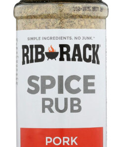 Rib Rack Dry Spice Rub - Pork. 4.5 Oz. - Meat Seasoning for BBQ. Grill. Smoker - All Natural Ingredients (Packaging May Vary)