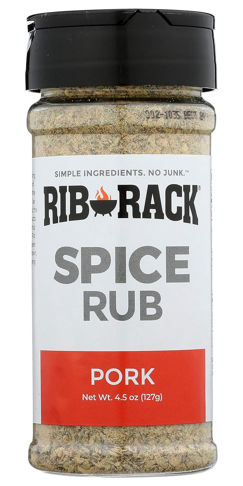 Rib Rack Dry Spice Rub - Pork. 4.5 Oz. - Meat Seasoning for BBQ. Grill. Smoker - All Natural Ingredients (Packaging May Vary)