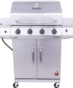 Performance Series Convective 4-Burner with Side Burner Cabinet Propane Gas Stainless Steel Grill - 463354021