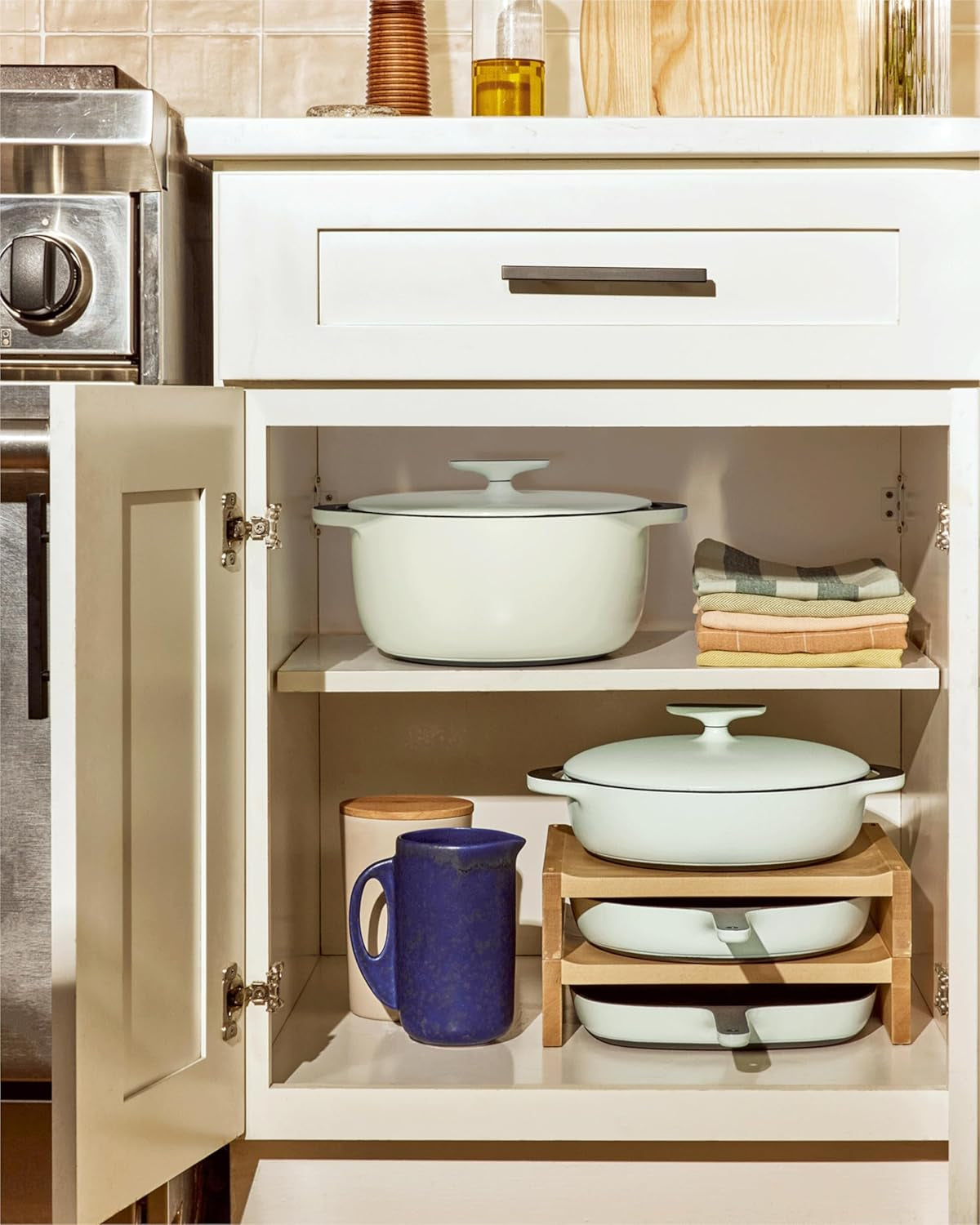 Caraway Cast Iron Skillet - 10.5 Enameled Cast Iron Pan with 3 Layer Enamel Coating - No Seasoning Required - Compatible with All Stovetops - Free from Forever Chemicals - Charcoal - Image 6