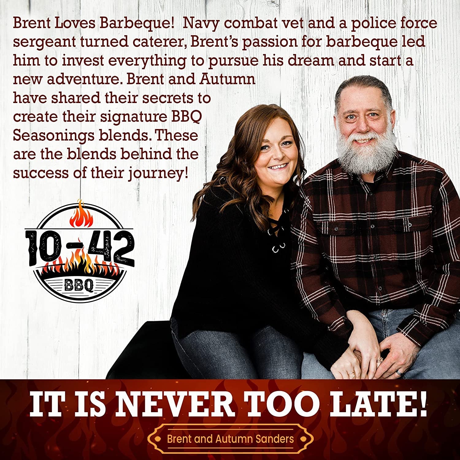 10-42 BBQ Brisket Rub - All-Natural Spice Seasoning for Steak. Rib. Beef Brisket - Barbecue Meat Seasoning Dry Rub - BBQ Rubs and Spices for Smoking and Grilling - No MSG. 0 Calorie - 10.5Oz Bottle - Image 6