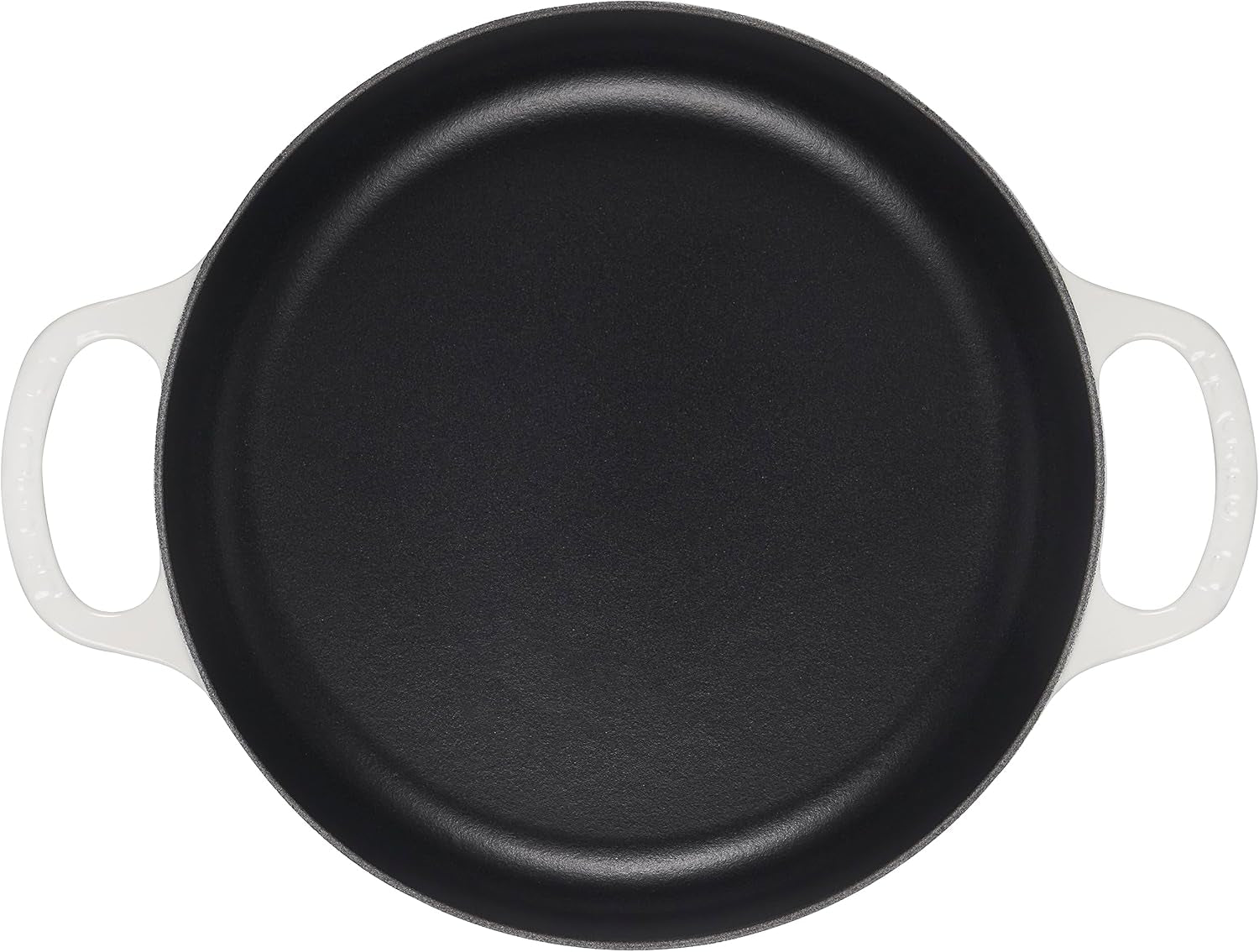 Le Creuset Signature Cast Iron Everyday Pan. 11. White - Image 2