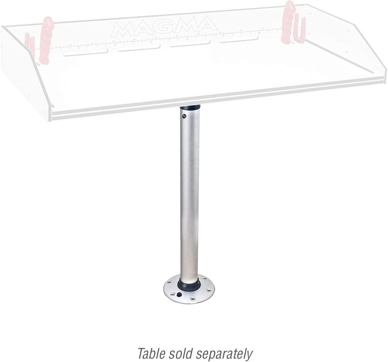 Products. Double Locking Stowable Pedestal Mount. T10-185. Silver. One Size - Image 3
