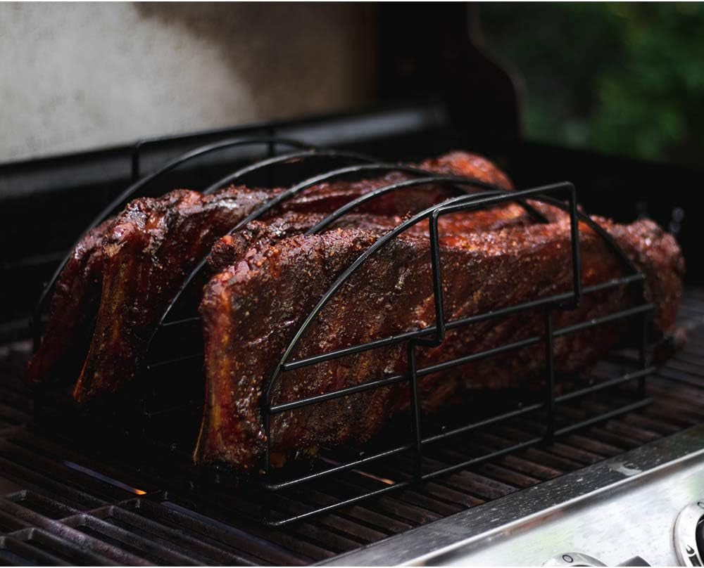 Steven Raichlen Signature Series SR8017 Stainless Steel Ultimate Rib Rack - Image 3