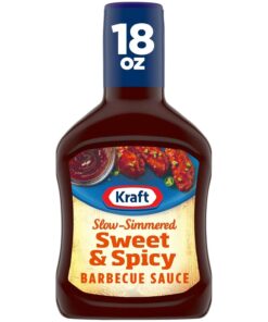 Kraft Sweet & Spicy Slow-Simmered BBQ Barbecue Sauce (18 Oz Bottle)