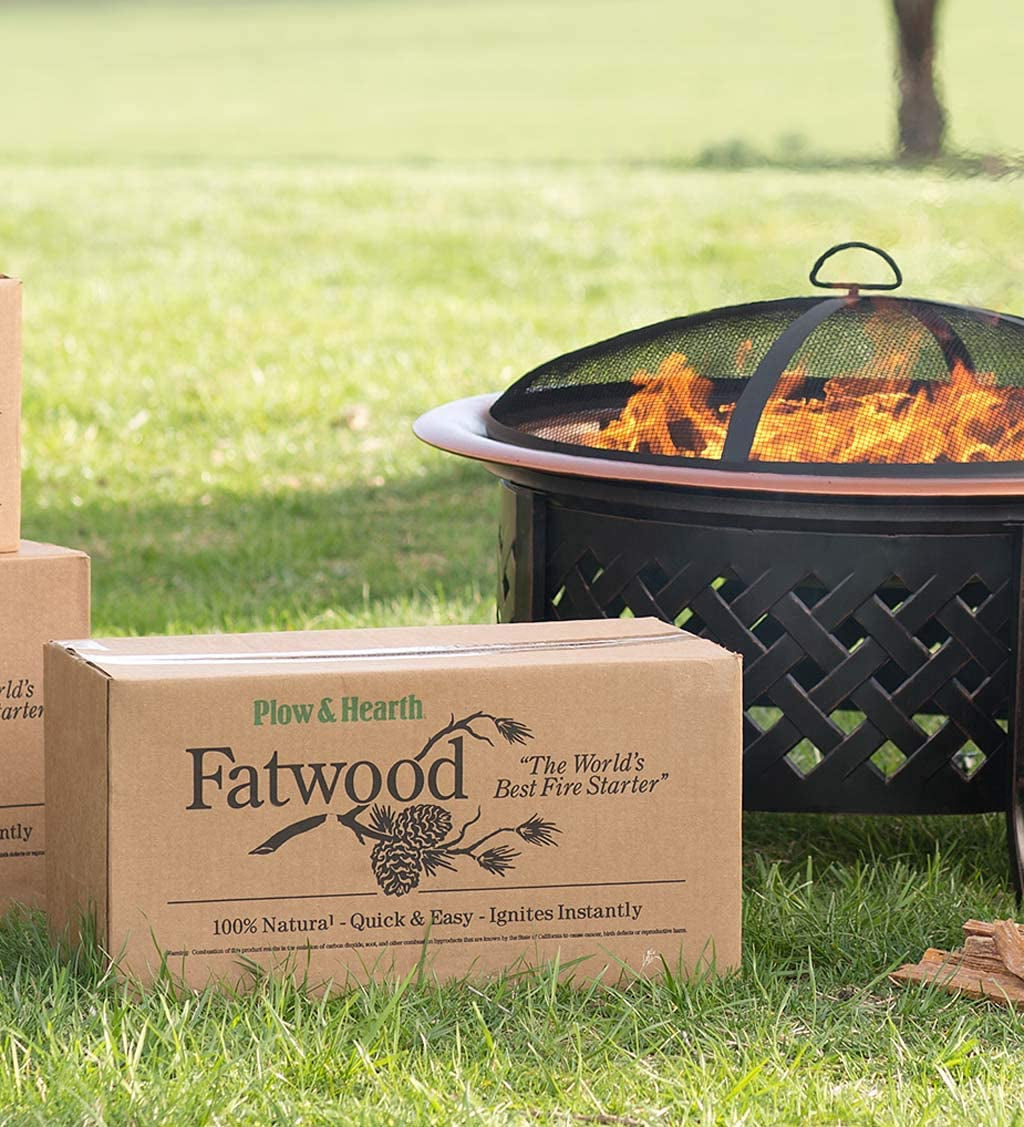 Plow & Hearth Boxed Fatwood Fire Starter All Natural Organic Resin Rich Eco Friendly Kindling Sticks for Wood Stoves Fireplaces Campfires Fire Pits Burns Quickly and Easily Safe Non Toxic (40 LB) - Image 3