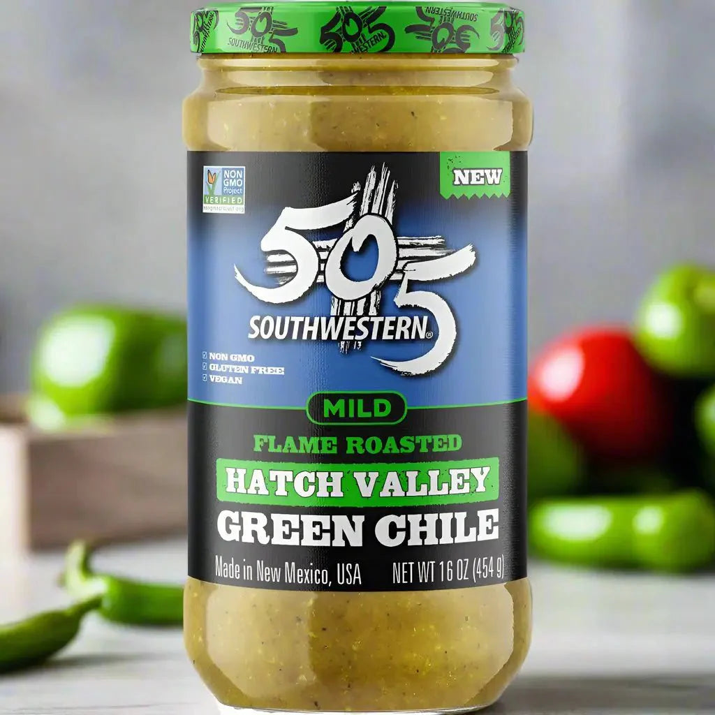 505 Mild Flame Roasted Hatch Valley Green Chile - Image 2