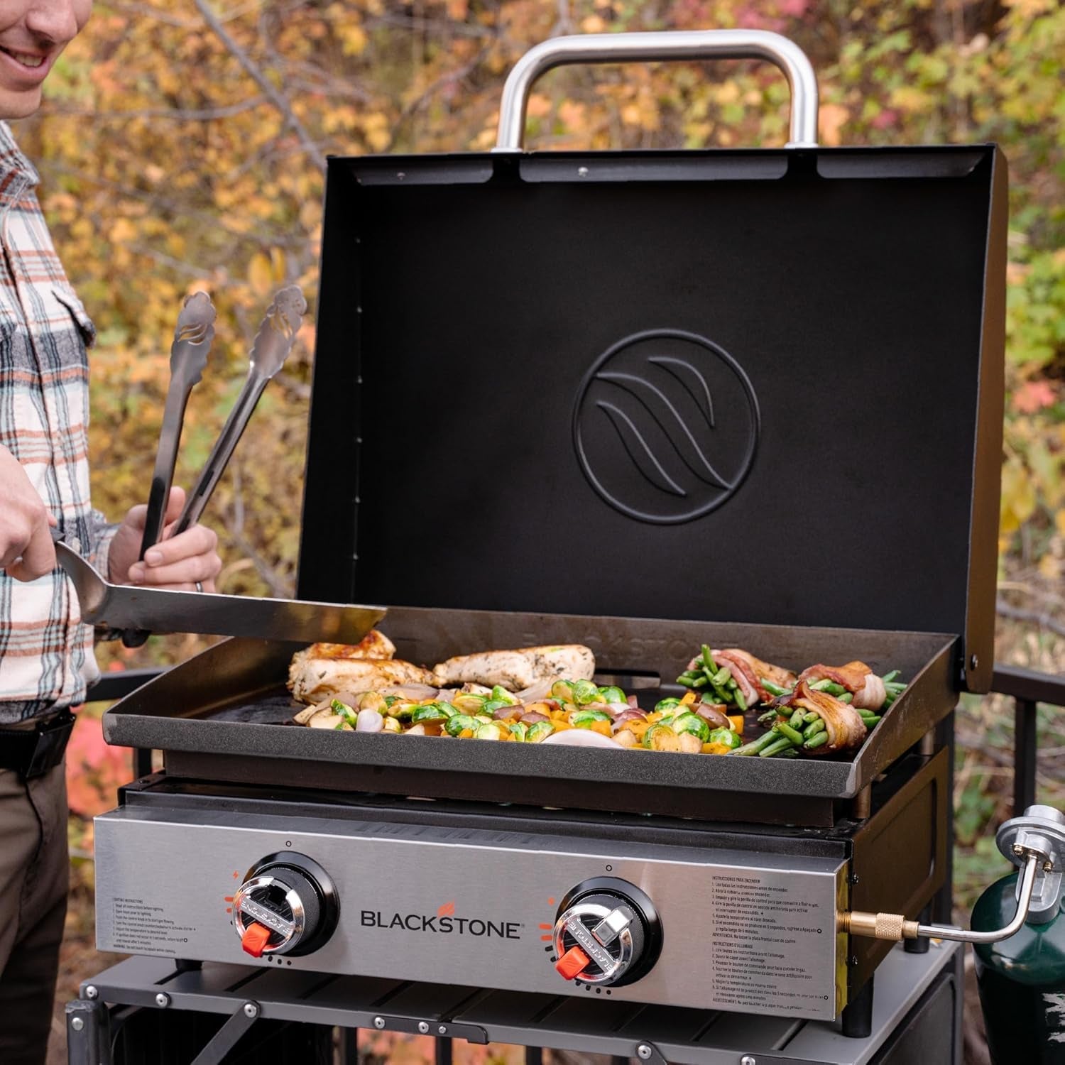 Blackstone 5011 22 Tabletop Griddle Hood. Powder Coated Steel. Black. Fits Non-Omnivore Griddles. - Image 2