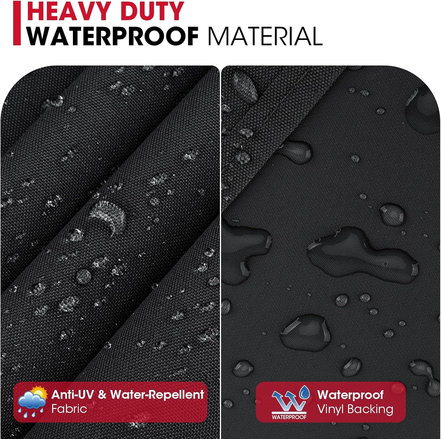 Unicook 52 Inch Grill Cover for Weber Spirit 200 and 300 Series. Gas BBQ Cover for Outdoor Grill. Heavy Duty Waterproof Fade Resistant. Compared to Weber 7106 - Image 3