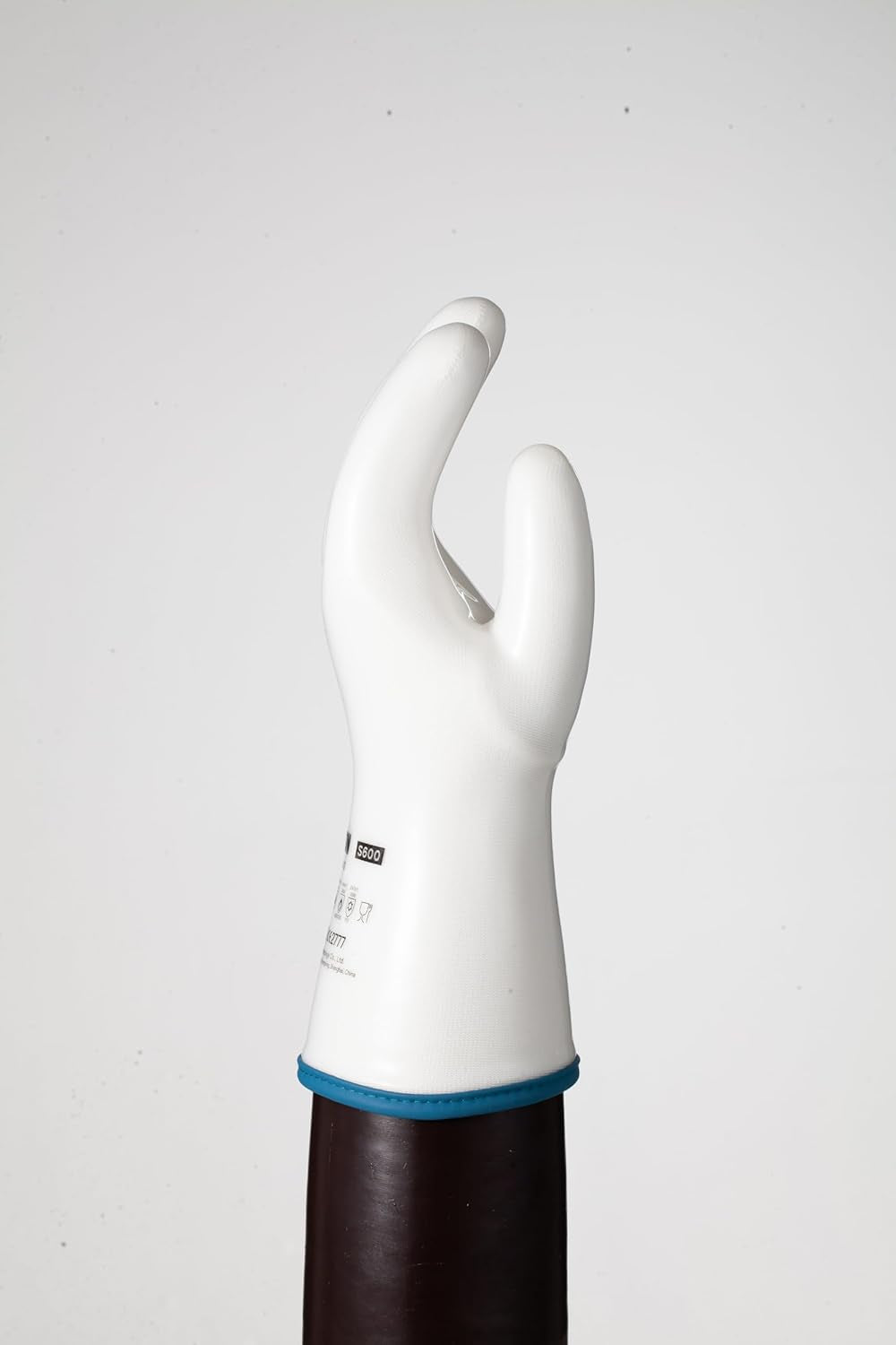 LANON Liquid Silicone Gloves. Heat Resistant Oven Gloves with Fingers. Food Grade. Waterproof. White. Large - Image 10