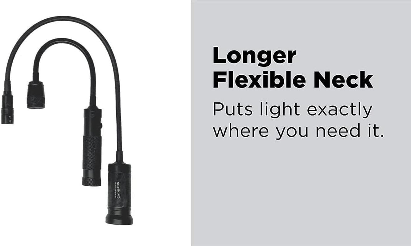 NT-7647 20-Inch Gooseneck Flashlight Cree LED with Magnetic Base. Flexible LED Light. Zoomable Lens. IP54 Rating Waterproof. Work Bench. Auto Repair. Grill Light. Inspection - Image 3
