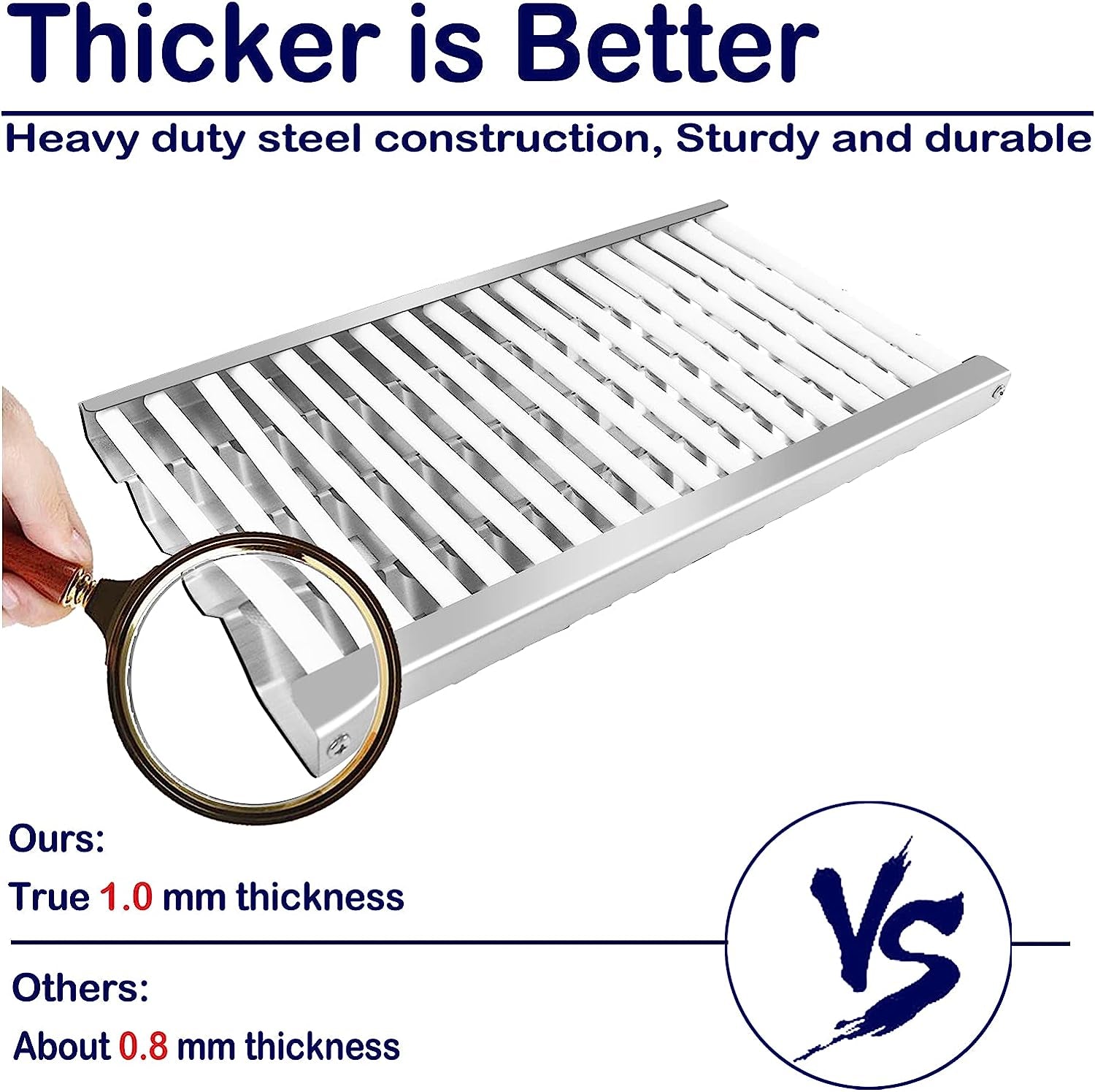 Grill Heat Plate Shield BBQ Ceramic Rod Complete Radiant Tray Replacement Parts for DCS 27DBQ. 27DBR. 27DSBQ. 27FSBQ. 36DBQ. 48DBQ. BGA27-BQ. BGB36-BQARN. BGB48-BQARL. Stainless Steel Gas Burner Cover - Image 4