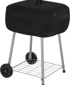 Modern Leisure 2974 Basics Walk-A-Bout Charcoal Grill Cover (21.5 L X 21.5 D X 14.5 H Inches) Water-Resistant. Black