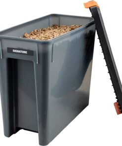 Traeger Pellet Grills BAC637 Stay Dry Pellet Bin. Wood Pellet Storage with Locking Lid. Black