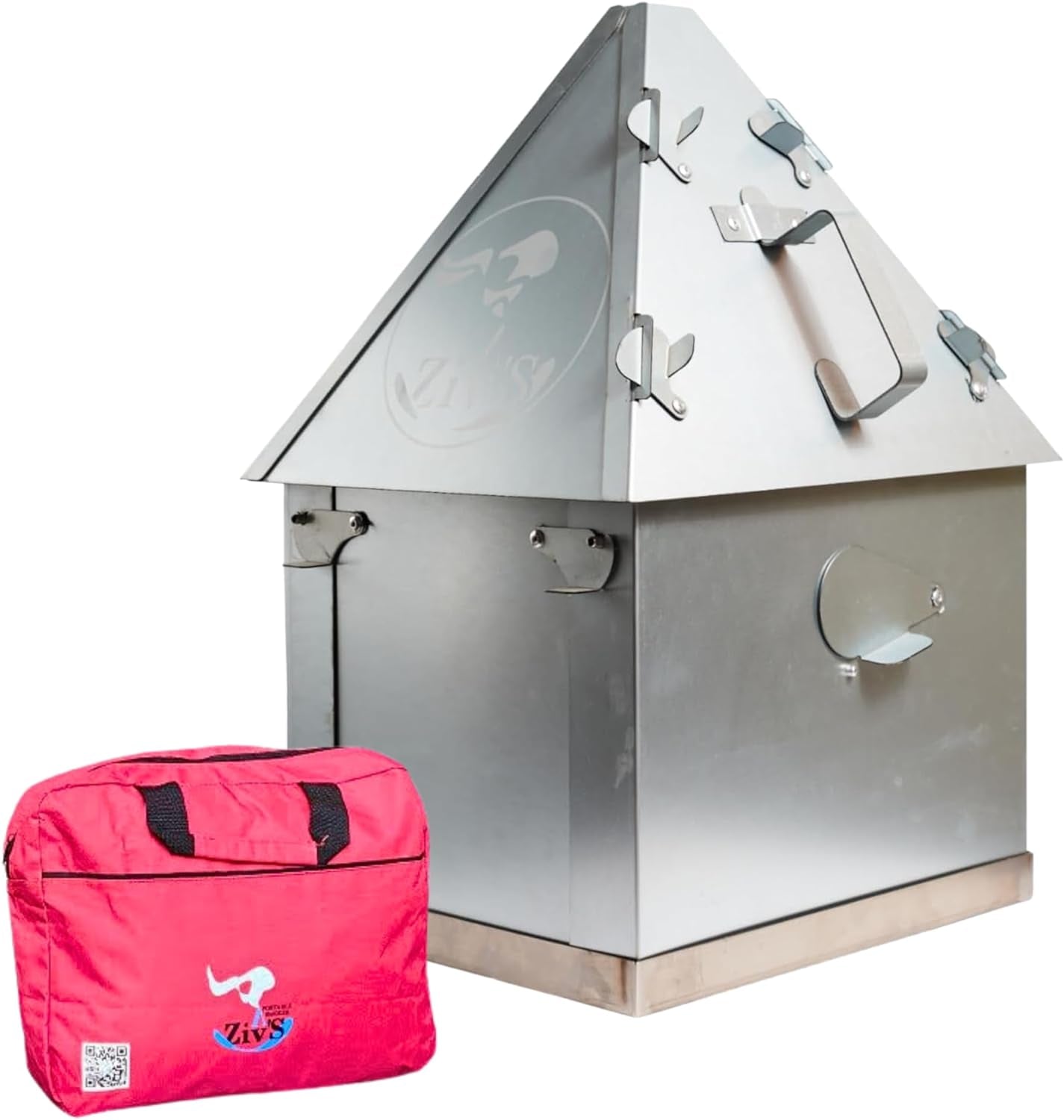 Foldable & Portable Vertical Pellet Smoker - 19.7 Meat Smoker for BBQ Grill. Outdoor Cooking. Camping & RV - Easy to Clean - Includes Carrier Bag. Spoon & Built-In Thermometer – Easygosmoker