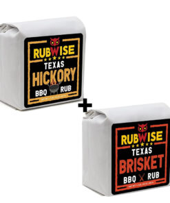 Texas Style Hickory Rub & Brisket Rub by Rubwise | BBQ Rub & Spices for Smoking & Grilling | Dry Rubs | Great on Brisket. Steaks. Ribs. Burgers. Chicken. Pork & Turkey (1Lb Each)