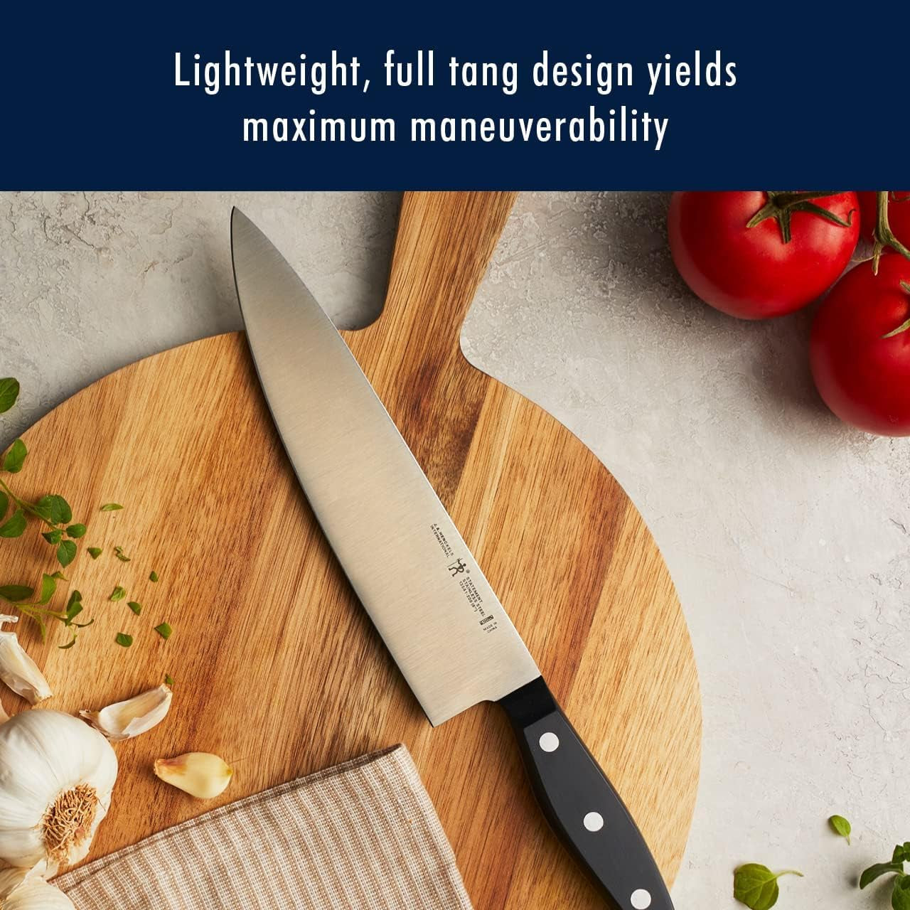 HENCKELS Premium Quality 15-Piece Knife Set with Block. Razor-Sharp. German Engineered Knife Informed by over 100 Years of Masterful Knife Making. Lightweight and Strong. Dishwasher Safe - Image 6