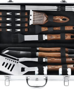 21PCS Professional Stainless Steel Grill Accessories Set for Men Dad Women - Perfect Grill Gift on Father'S Day. Christmas. Birthday - Complete BBQ Kit for Outdoor Camping Barbecue