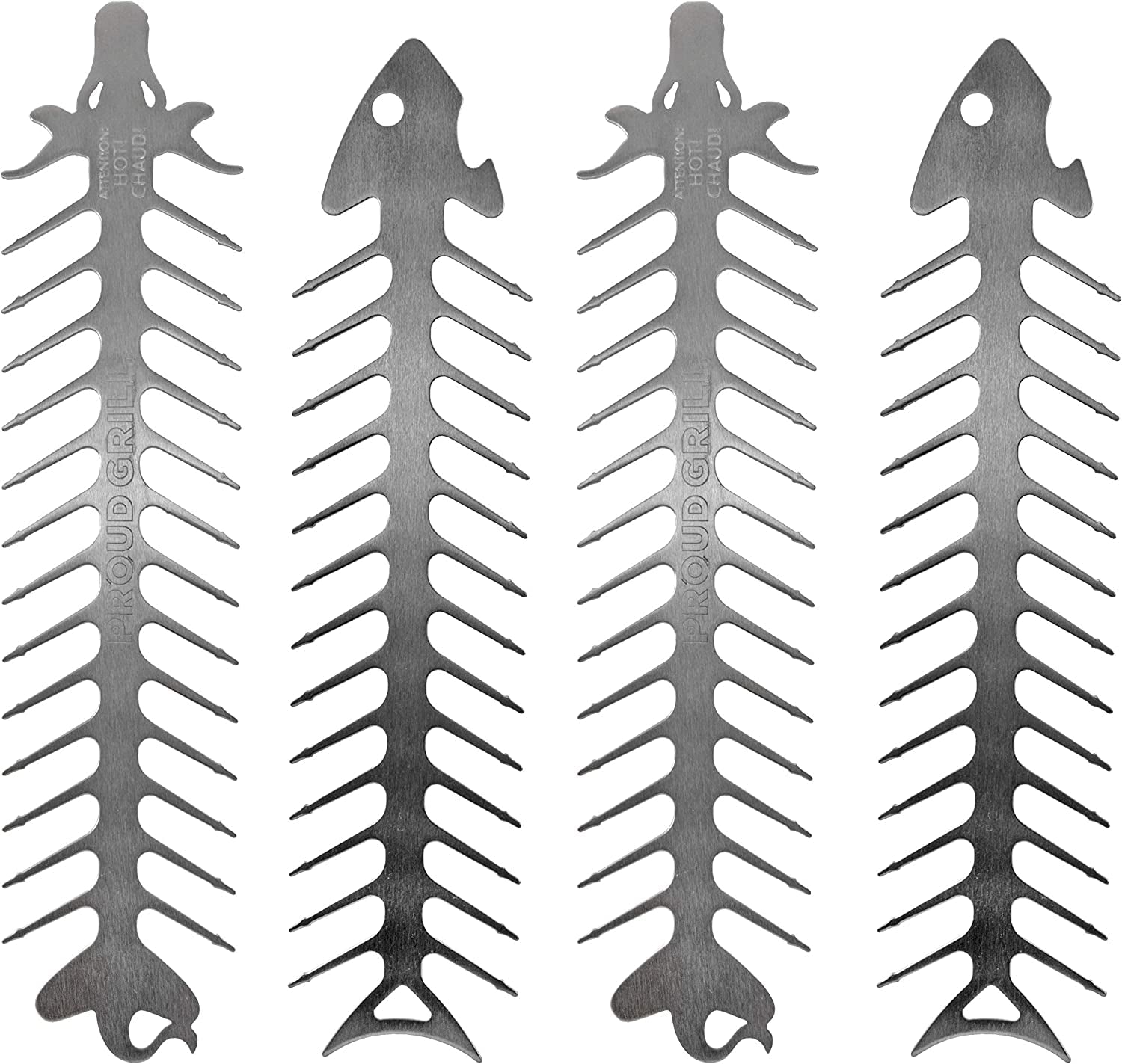 Proud Grill Slide & Serve BBQ Skewers - Set of 4 Stainless Steel Reusable Barbecue Skewers | Ideal for Grilling Shish Kabobs | Use for Beef. Pork. Chicken. Vegetable and Shrimp Kabobs. - Image 2