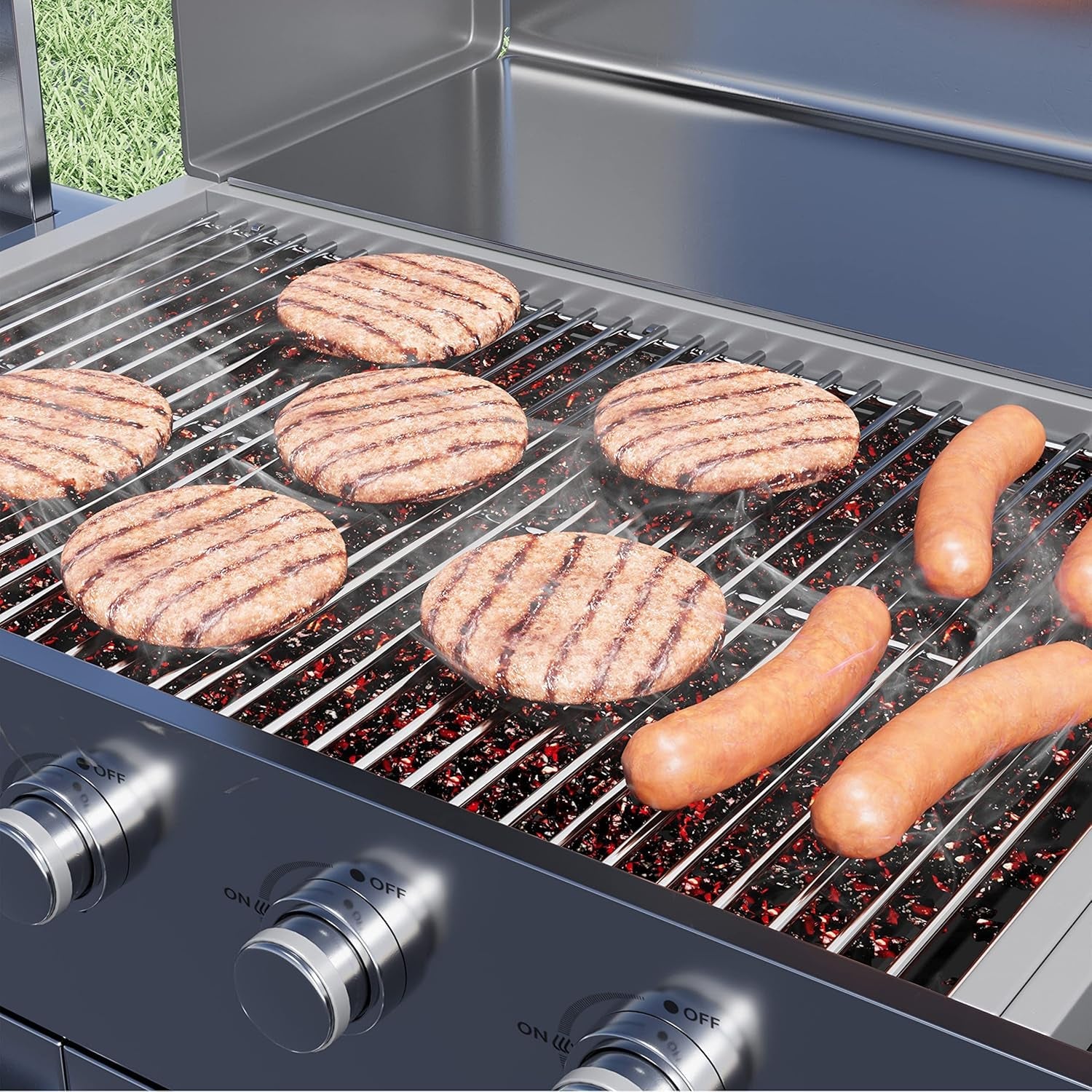 17 Cooking Grates for Home Depot Nexgrill 720-0830H. 720-0830D. 720-0783E. 720-0783C. 17 Inches Stainless Steel Cooking Grids Grill Replacement Parts for Nexgrill 720-0888 720-0888N - Image 4