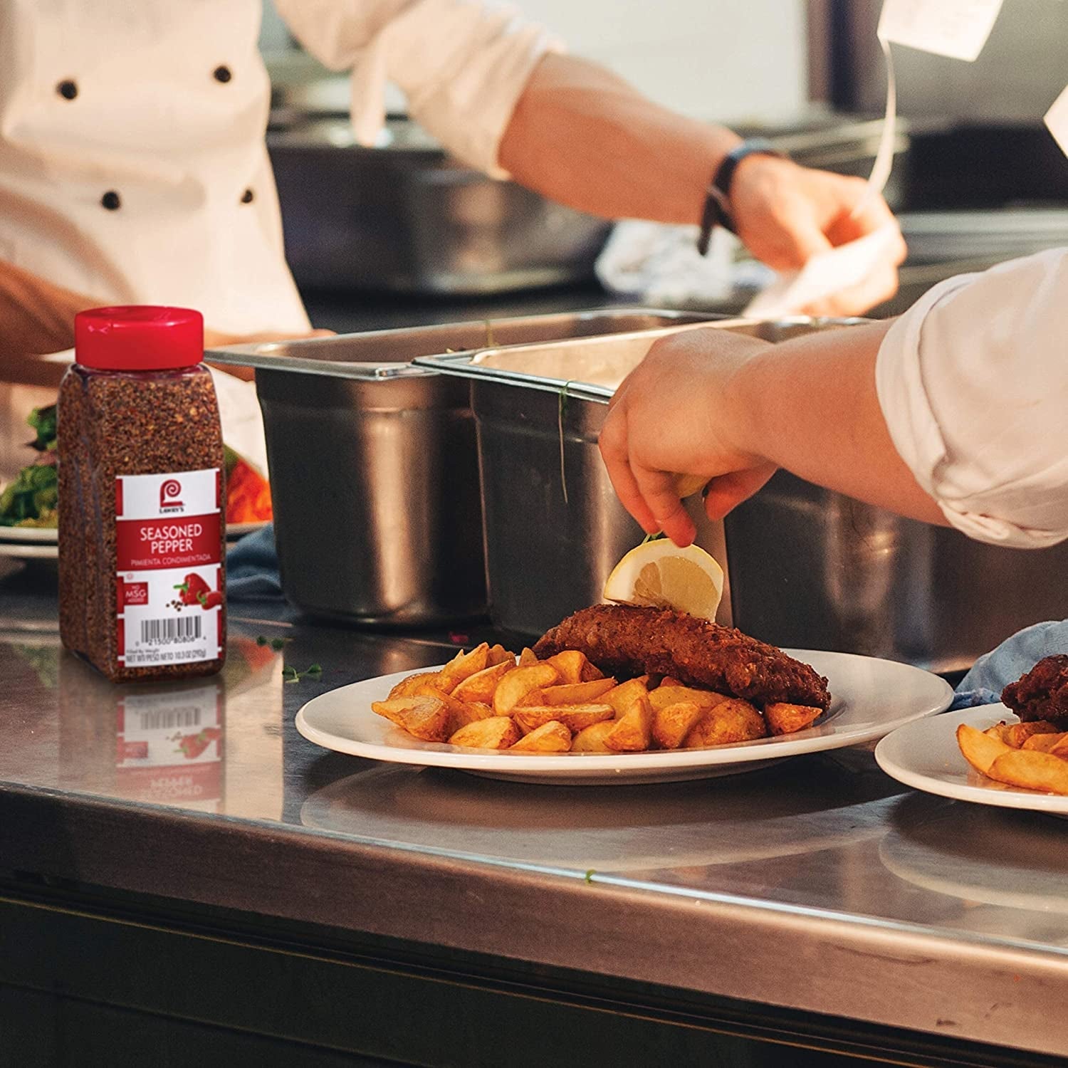 Lawry'S Seasoned Pepper. 10.3 Oz - One 10.3 Ounce Container of Seasoned All Pepper for a Well-Rounded Flavor of Black Pepper. Sweet Red Bell Peppers. and Spices - Image 3