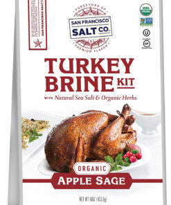 Organic Turkey Brine Kit - 16 Oz. Apple Sage with Brine Bag by San Francisco Salt Company