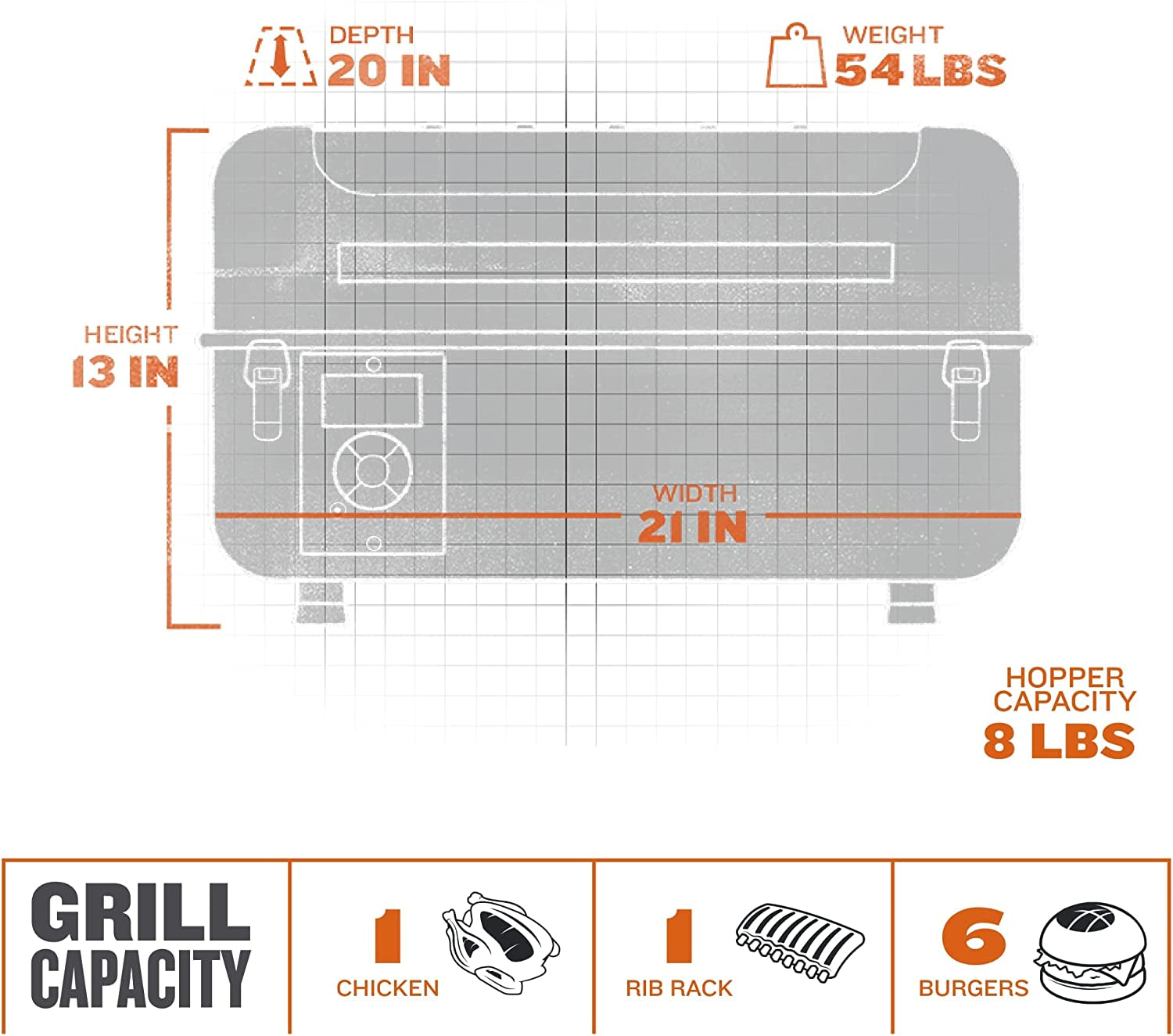Grills Ranger Portable Wood Pellet Grill and Smoker. Black Small - Image 5
