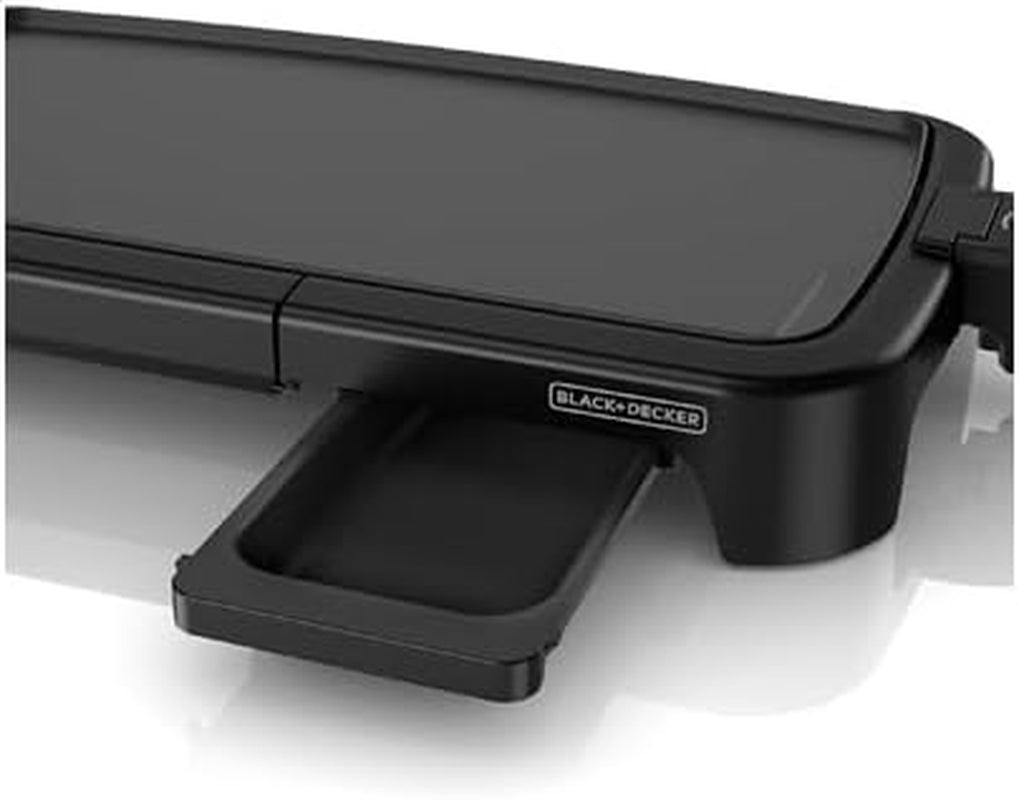 BLACK+DECKER 8-Serving Electric Griddle. GD2051B. Non-Stick Cooking Surface. Warming Tray. Removable Drip Tray. Family Sized - Image 6