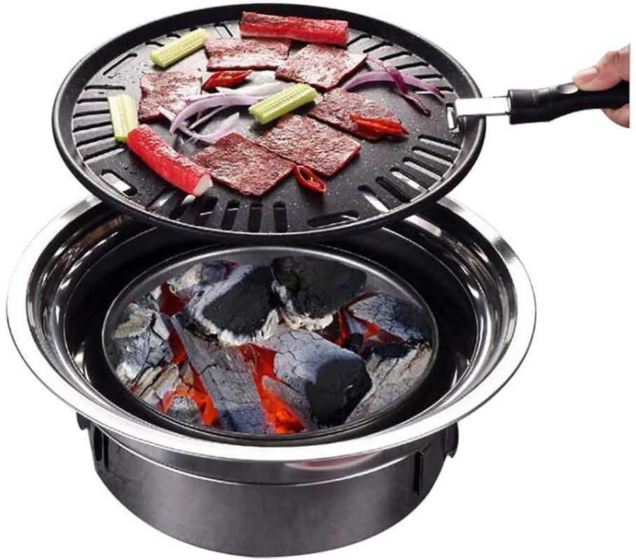 Primst Multifunctional Charcoal Barbecue Grill. Household Korean BBQ Grill. Portable Camping Grill Stove. Tabletop Smoker Grill
