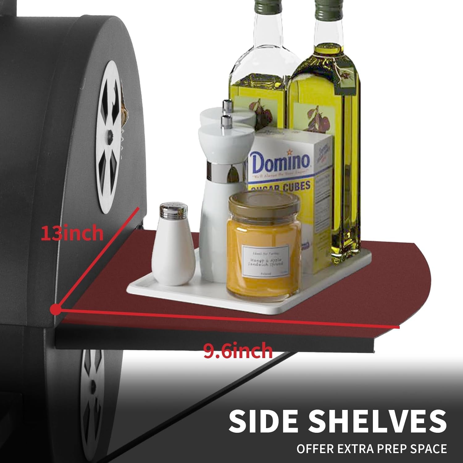 Barrel Charcoal Grill. Large Charcoal Grills with Side Shelf. Outdoor BBQ Grill.Perfect for Backyard Camping. Patio Parties. and Picnics - Image 3