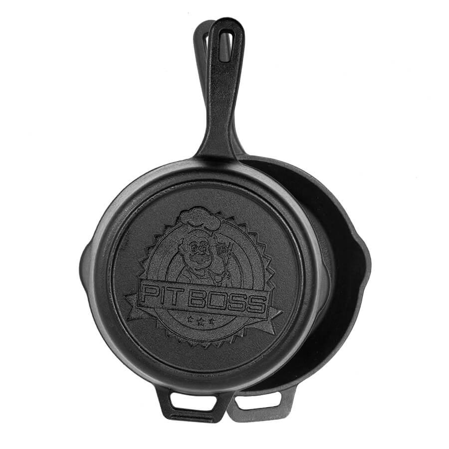 14in Cast Iron Deep Skillet with Lid