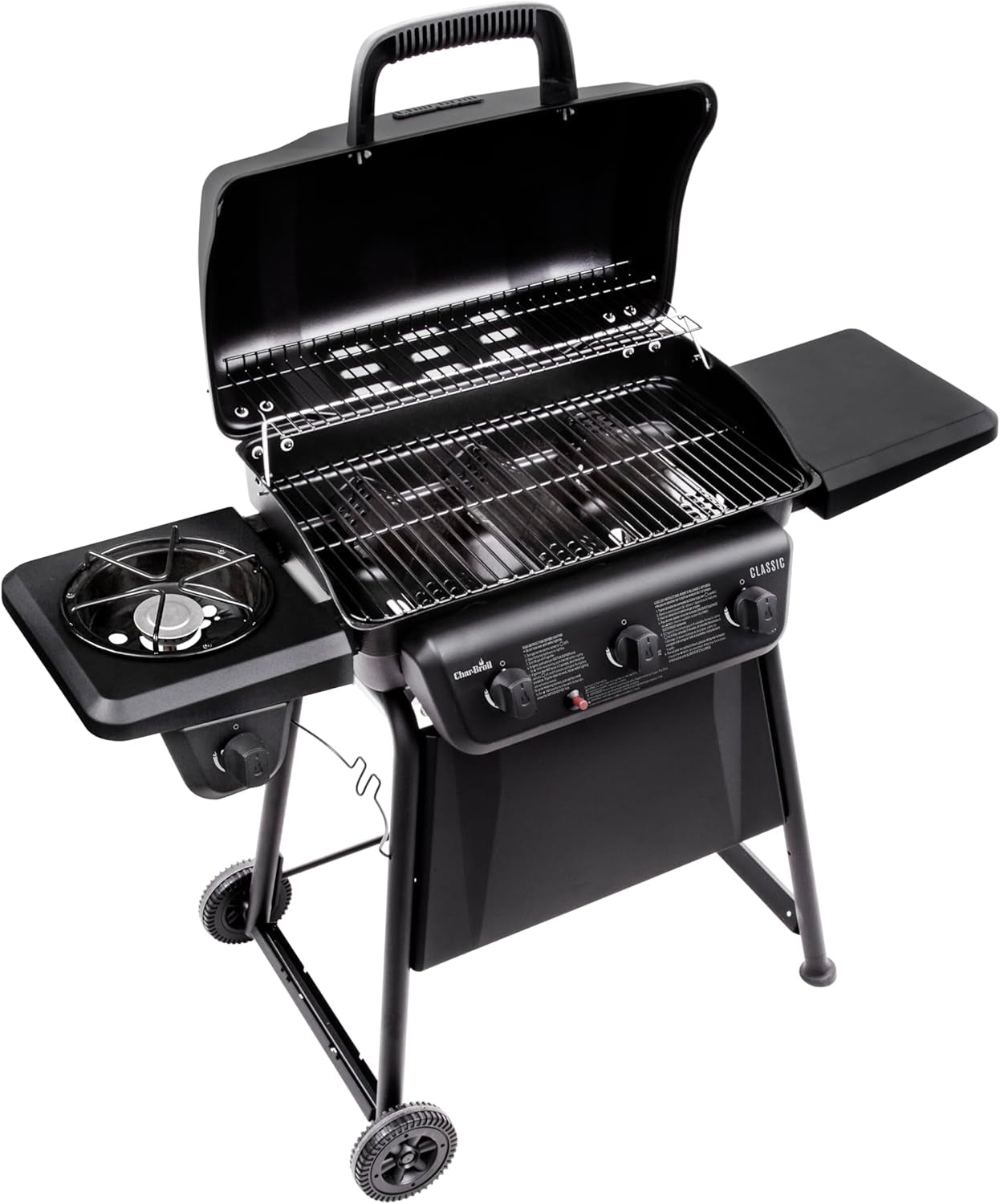 Char-Broil® Classic Series™ Convective 3-Burner with Side Burner Propane Gas Stainless Steel Grill - 463773817-P2 - Image 3