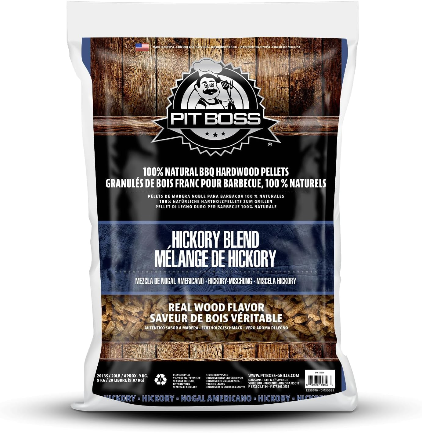 Pit Boss (20 Pound Hickory Blend) All Natural Hardwood BBQ Wood Pellets for Pellet Grills and Smokers - Image 7