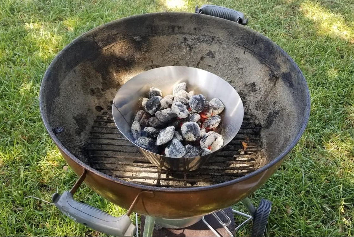 Uniflasy BBQ Whirlpool for Weber Kettle 22. 26.75 Inches WSM Weber Smokey Mountain for Big Green Egg XL Kamado Cone Kettle Charcoal Grill Accessories for Weber Master Touch 22 - Image 2