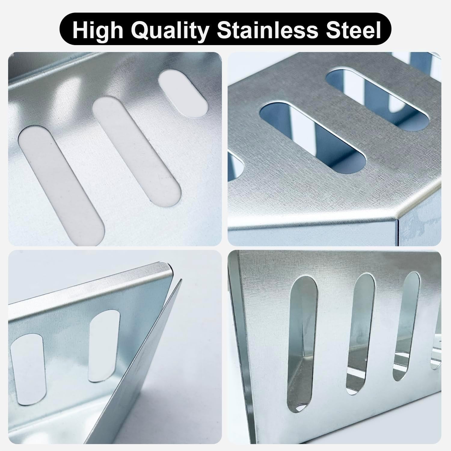 Charcoal Basket Set of 2 - BBQ Charcoal Grill Basket Holders. Heavy Duty Grill Accessories Replacement for Weber 22 Kettle Grill. Compatible with Weber Grill Accessories & Parts. Universal Fit for Charcoal Grills - Image 3