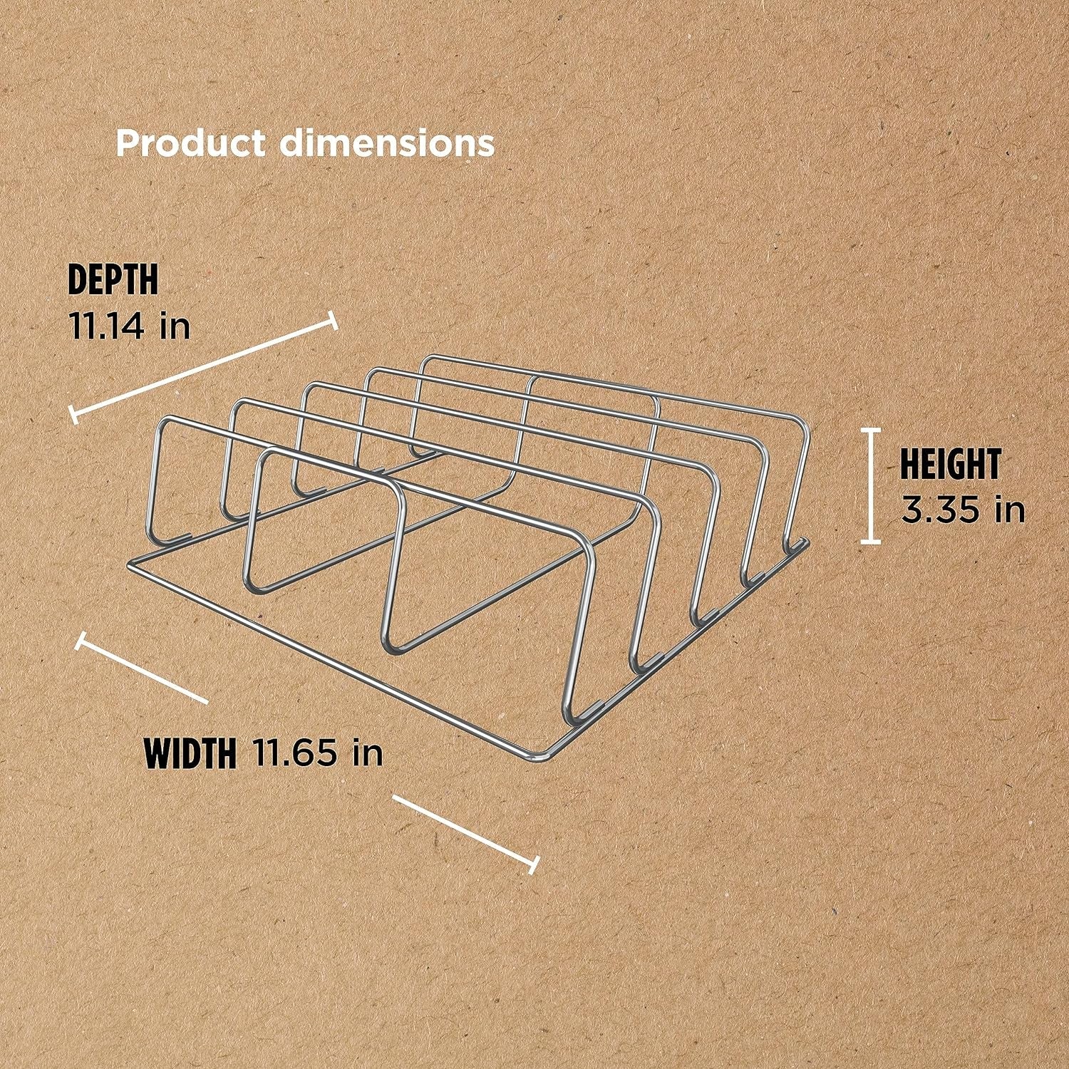 Ninja XSKRACKXL Woodfire Rib Rack. Compatible with OG800 and OG900 Series. Smokes 4 Full Racks of Ribs. Elevates Ribs for All-Around Airflow. Even Bark. Steel. Silver - Image 4