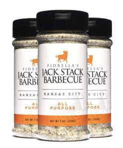 Jack Stack Barbecue All Purpose Dry Rub Seasoning - Kansas City Spice 3 Pack - for Chicken. Beef. Ribs. Vegetables. Seafood. and More (7Oz Each)